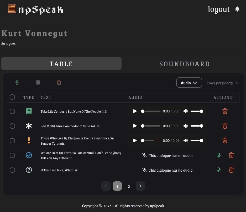 npSpeak